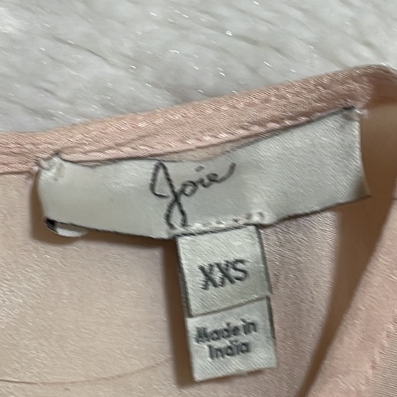 Joie Sheer Silk Top Beaded Embroidery Size XXS - Picture 8 of 9